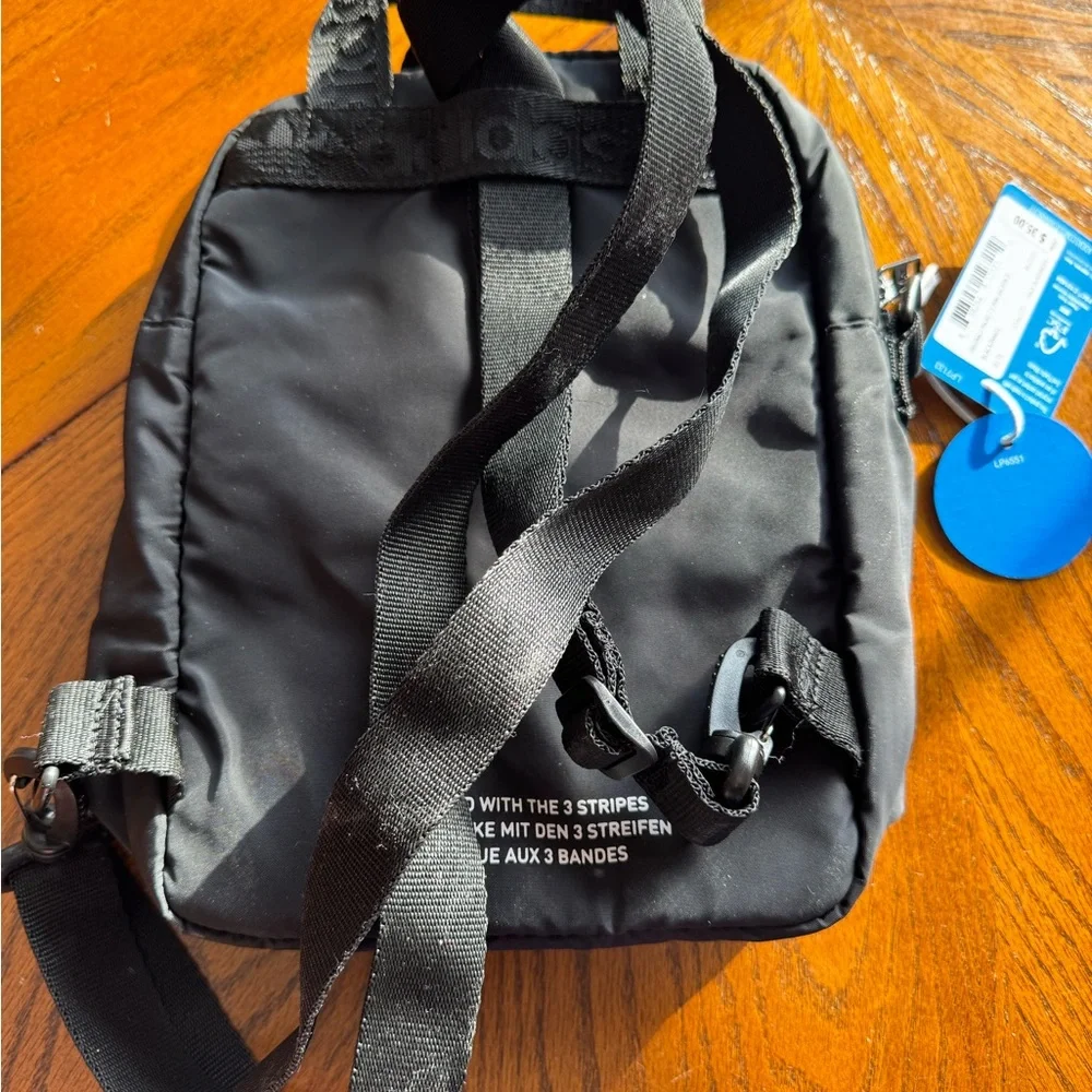 Adidas Black Compact Mini Backpack - Picture 2 of 4